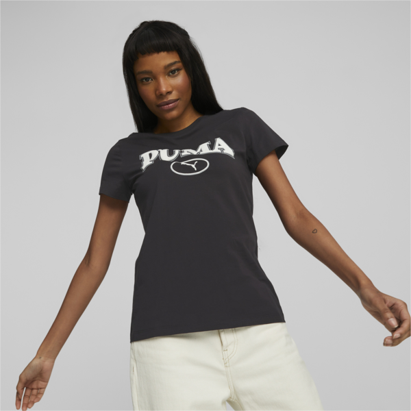 Remera PUMA SQUAD para mujer, PUMA Black, large-ARG