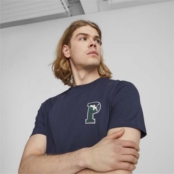 Remera estampada PUMA SQUAD Hombre, PUMA Navy, large-ARG