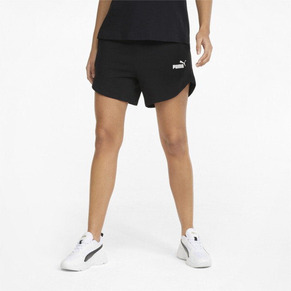 Shorts para mujer Essentials, Puma Black, swatch-ARG