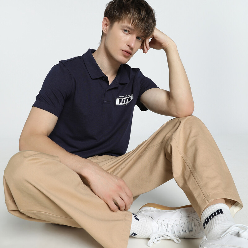

Men's PUMA Varsity Graphic Slim Fit Polo