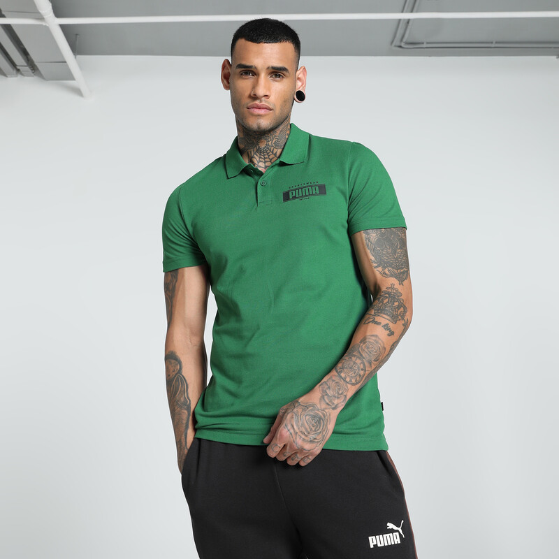 Men's PUMA Varsity Graphic Slim Fit Polo