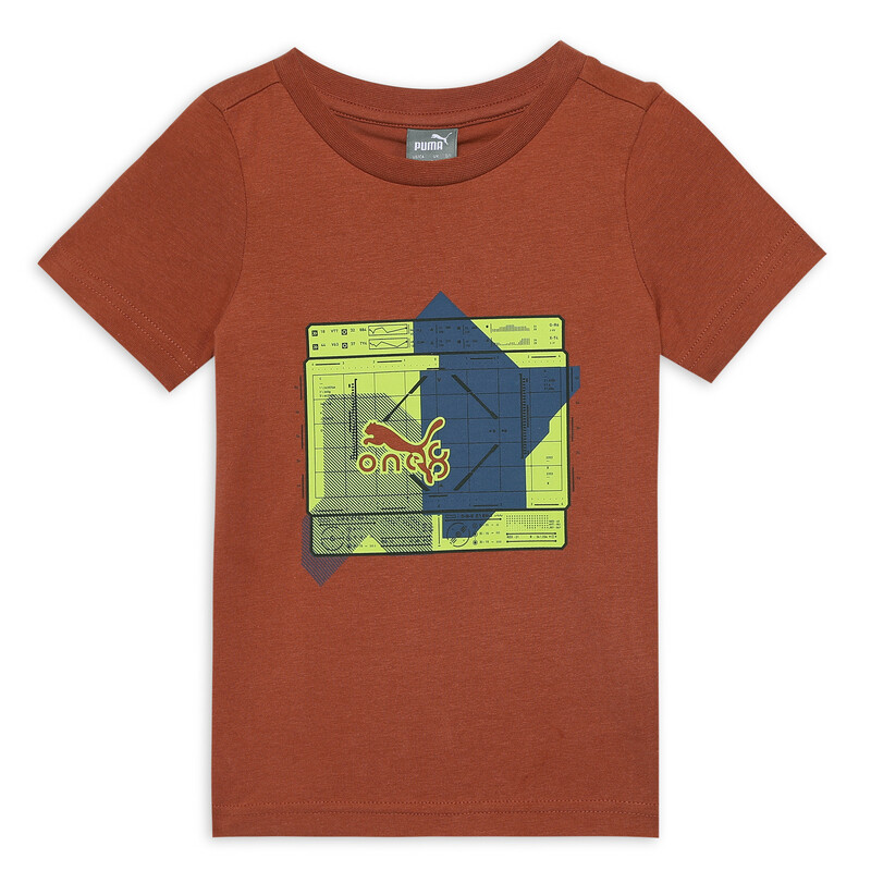 Boys PUMA X One8 Graphic Youth T-shirt in Apple Cider size 13-14Y