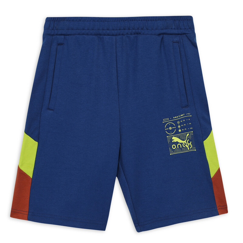 PUMA X One8 Boy's Knitted Shorts in Blue size 3-4Y
