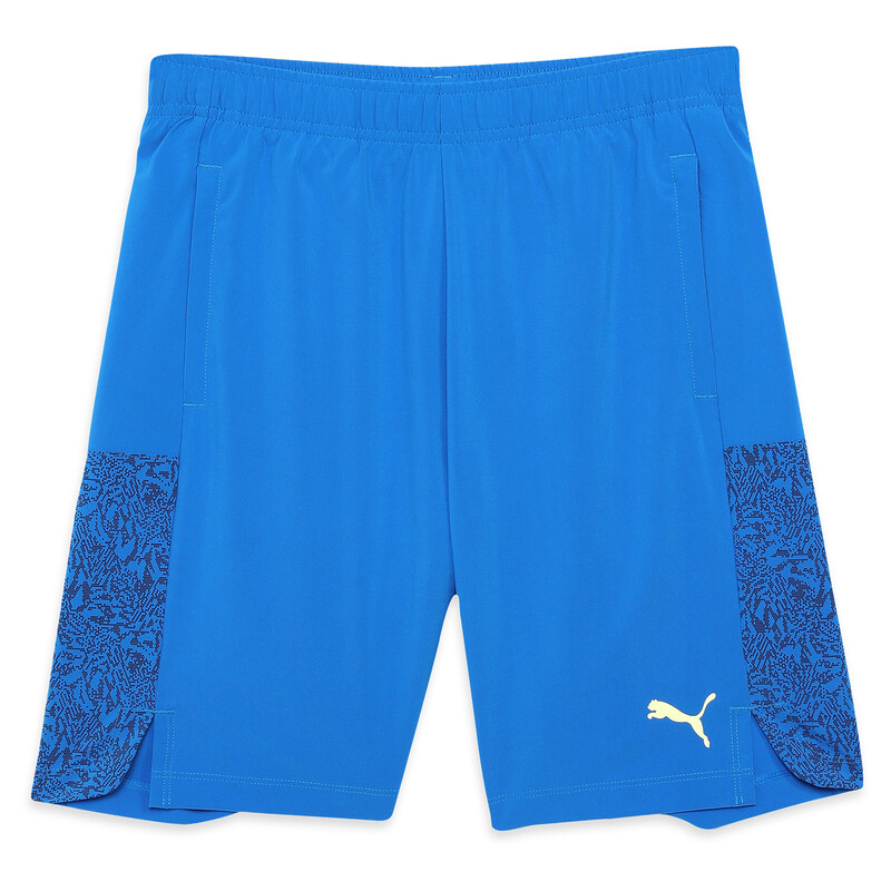 PUMA X One8 Boy's Woven Training Shorts in Black/Blue size 11-12Y