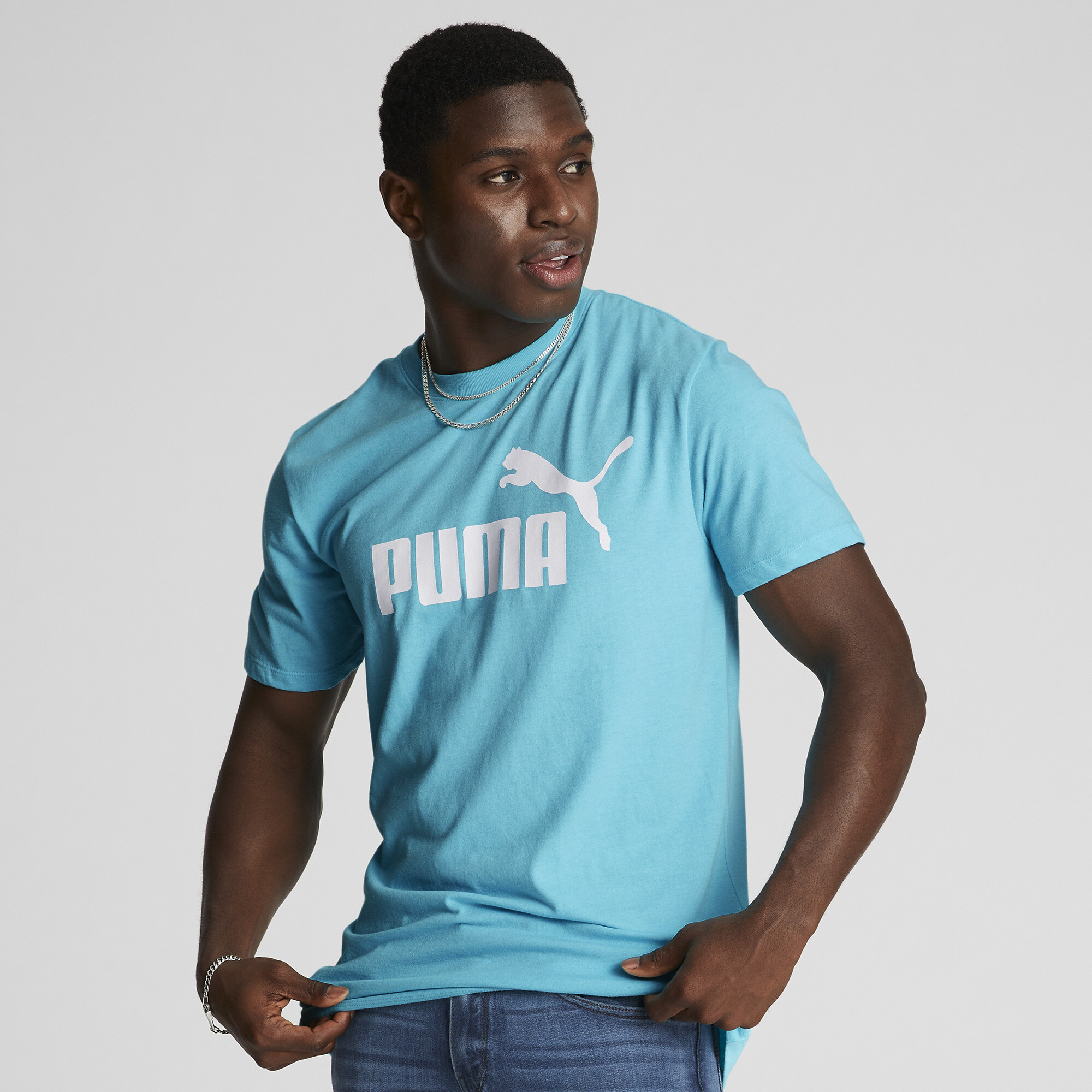 PUMA Men's Essentials Heather Tee