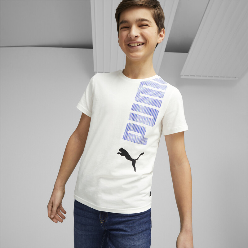 PUMA Youth Regular Fit T-Shirt, White