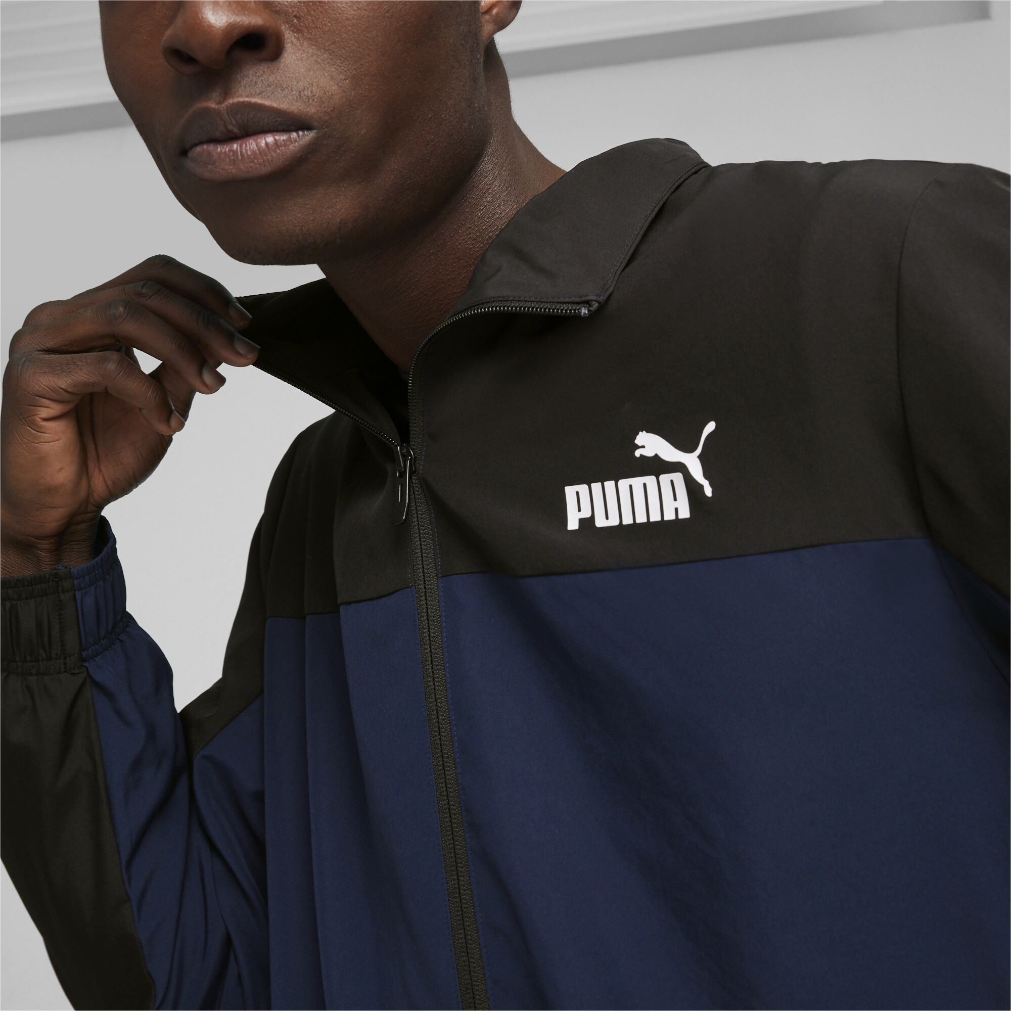 Men's Puma Men's Woven Tracksuit, Blue, Size L, Clothing