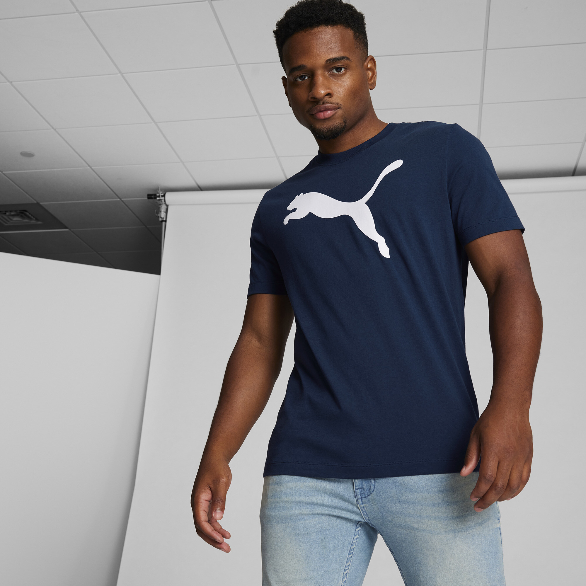 PUMA Men's Essentials Big Cat Tee