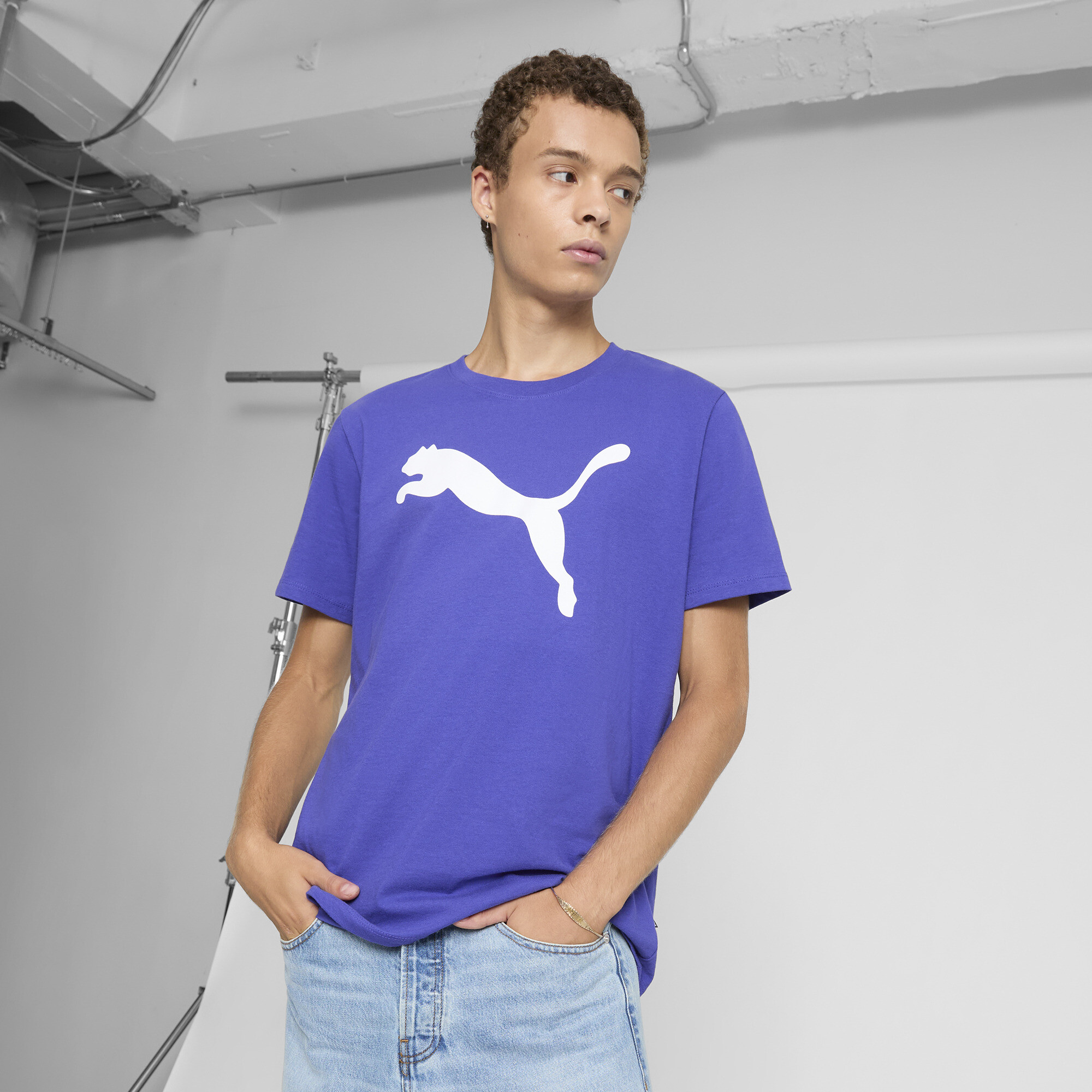 PUMA Men's Essentials Big Cat Tee