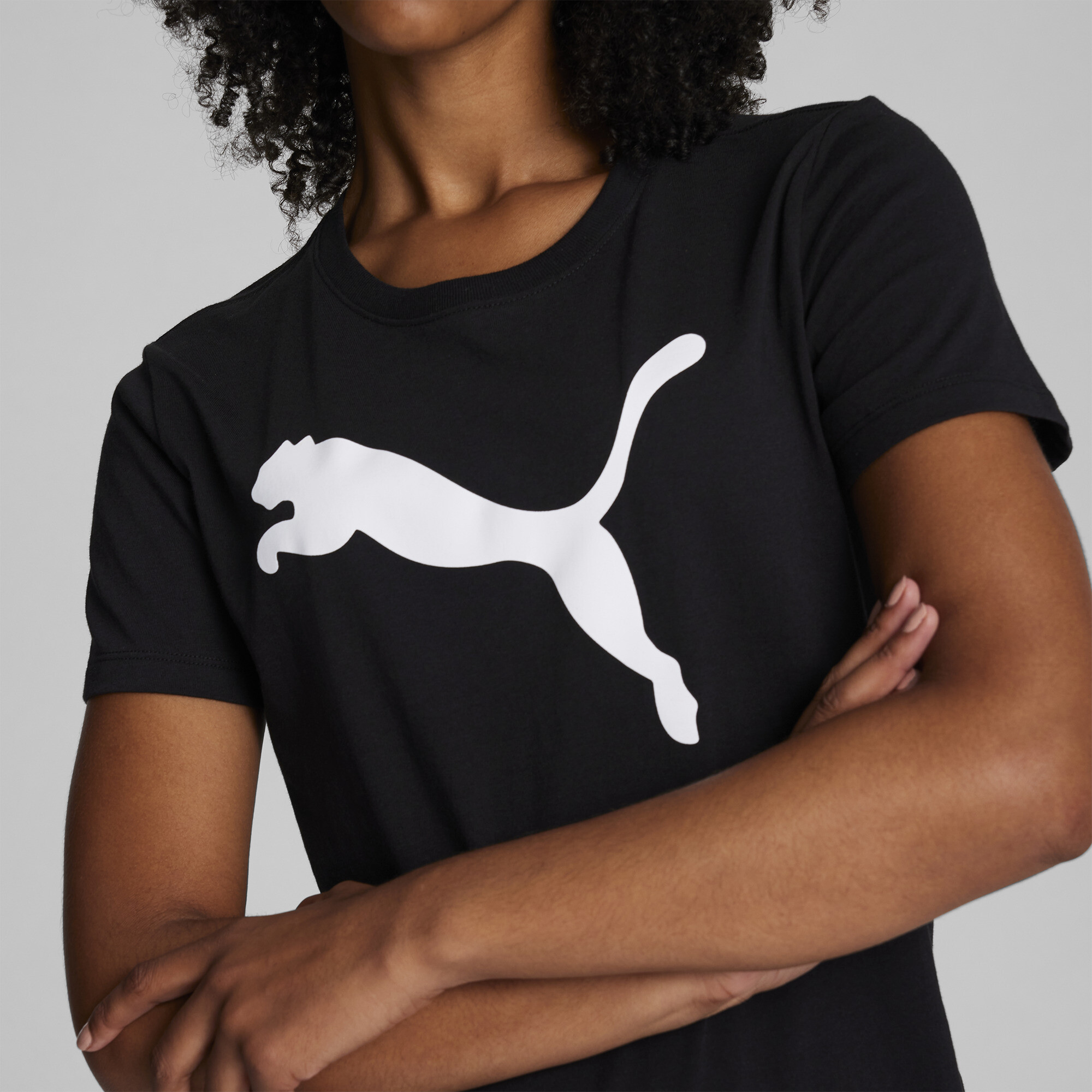 PUMA Women's Essentials Big Cat Logo Tee