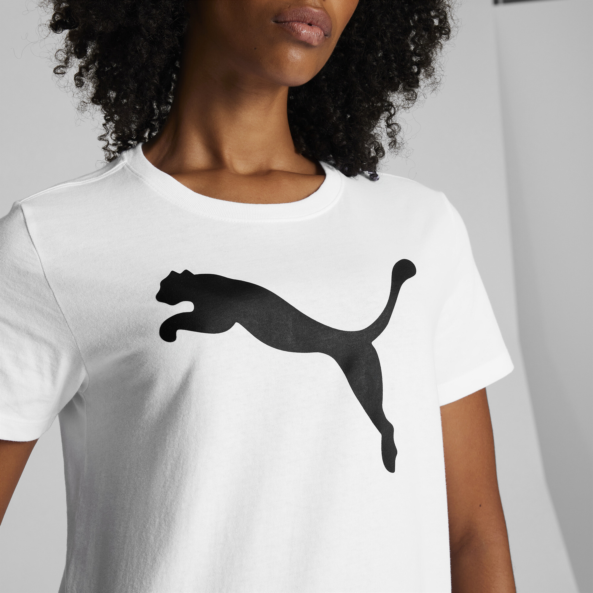 PUMA Women's Essentials Big Cat Logo Tee