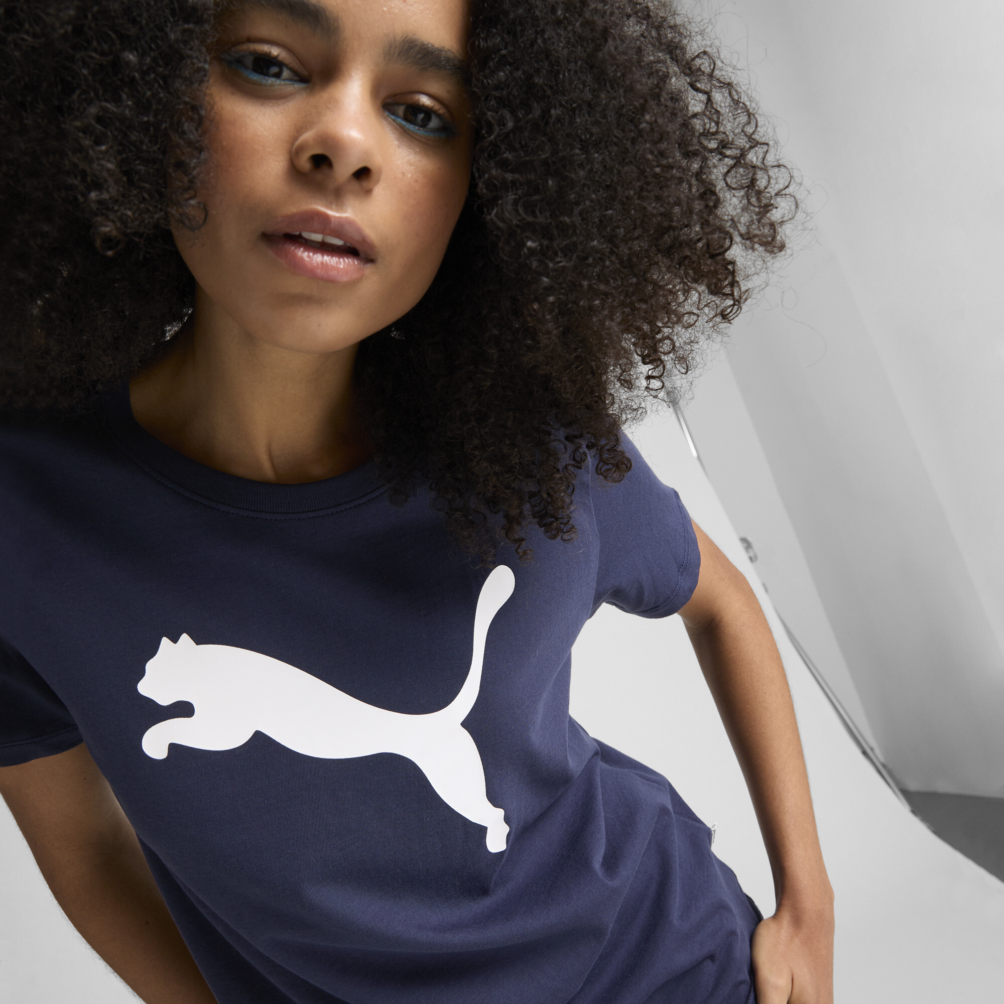 PUMA Women's Essentials Big Cat Logo Tee