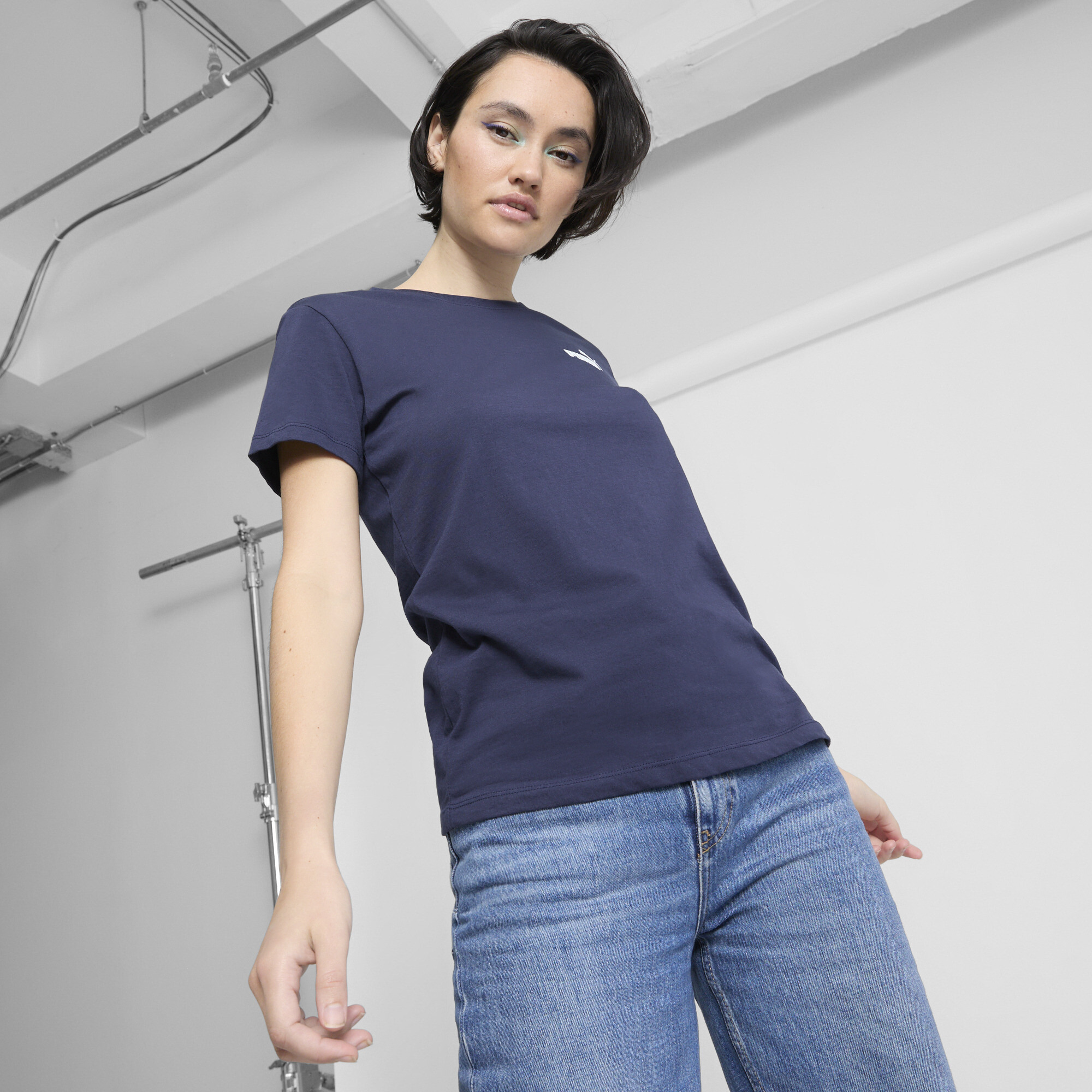 PUMA Women's ESSENTIALS Small Logo Tee