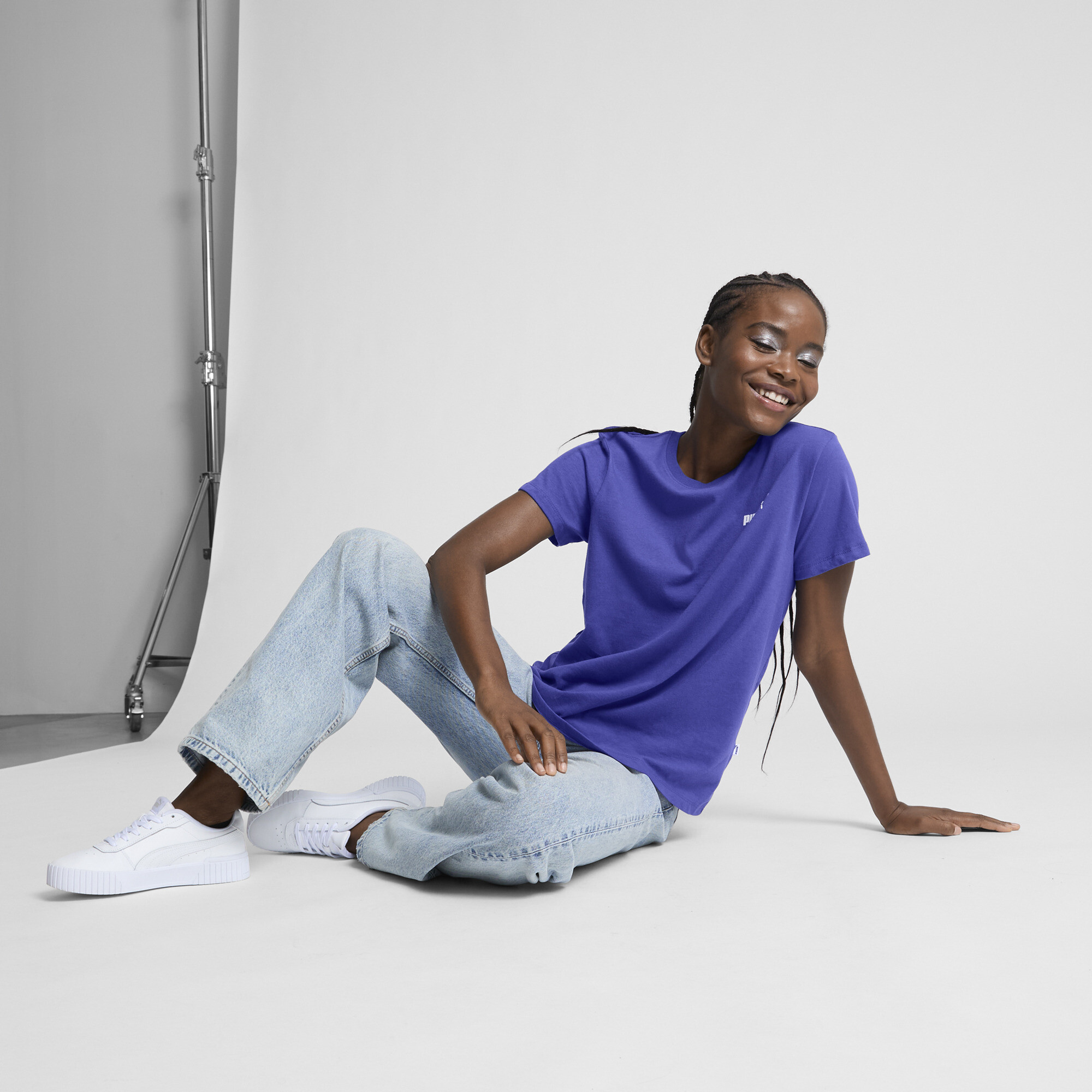 PUMA Women's ESSENTIALS Small Logo Tee