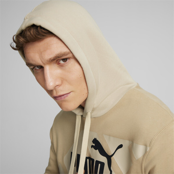 PUMA POWER Men s Graphic Hoodie beige PUMA
