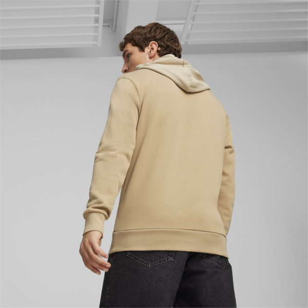 PUMA POWER Men's Graphic Hoodie, Prairie Tan, large-ZAF