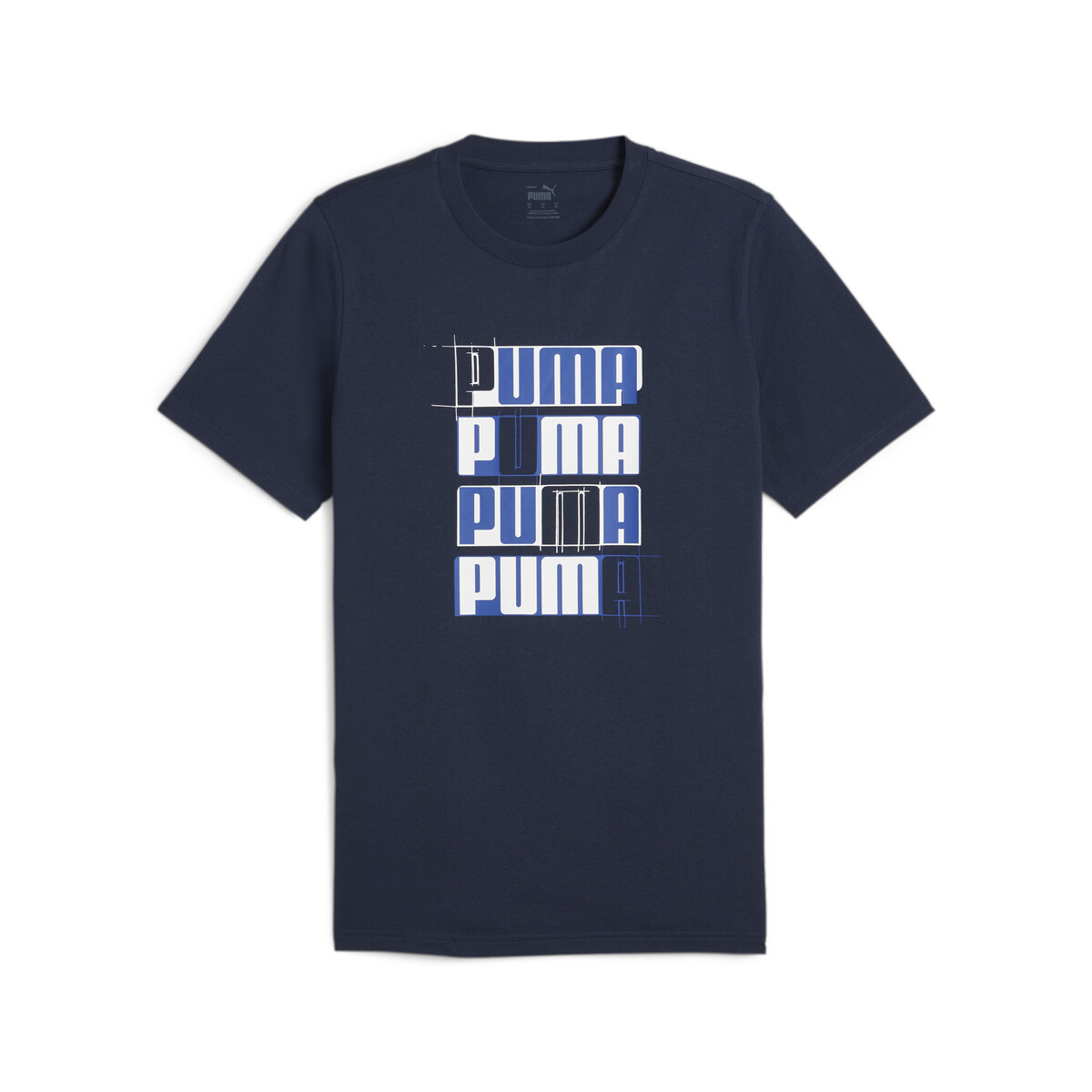 Essentials+ LOGO LAB Men's T-Shirt in Club Navy by PUMA, Medium