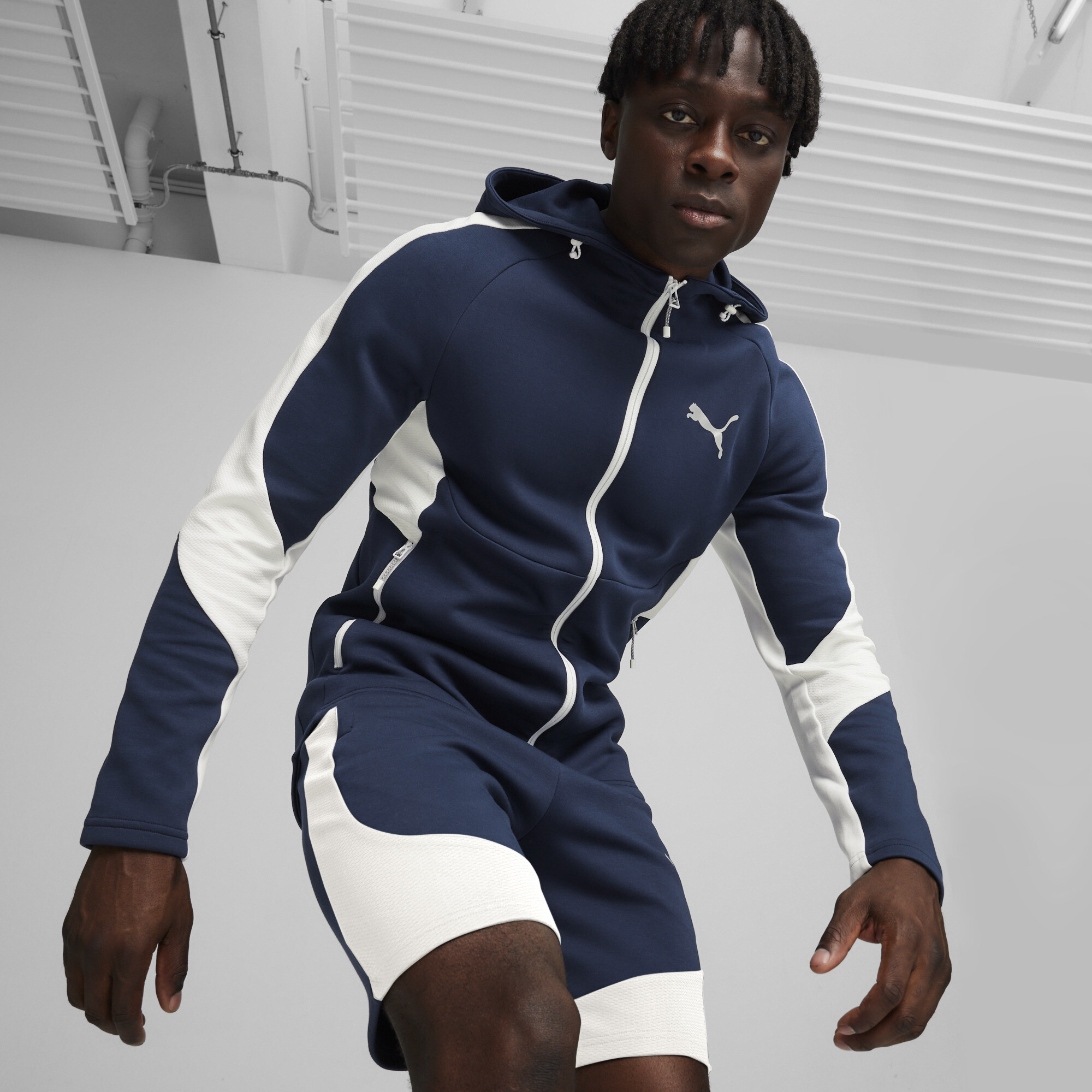 EVOSTRIPE Men's Full-Zip Hoodie