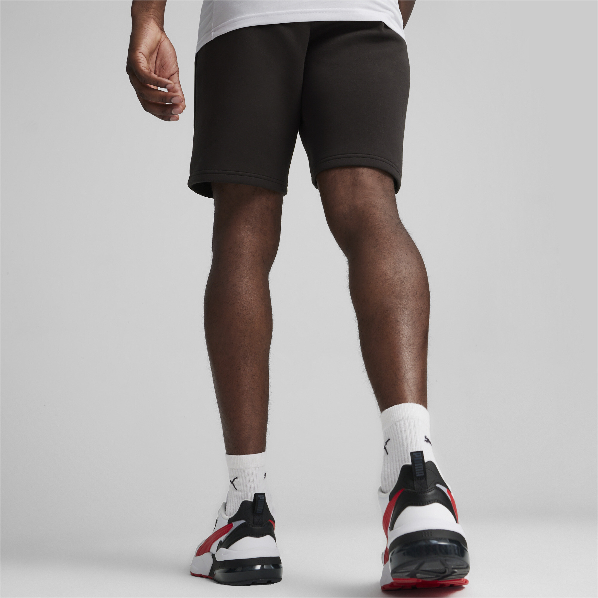 Men's PUMA EVOSTRIPE Shorts In Black, Size Medium