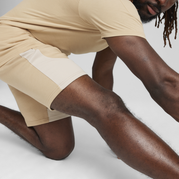 EVOSTRIPE Men's Shorts, Prairie Tan, large-ZAF