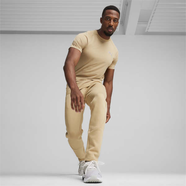 EVOSTRIPE Men's Sweatpants, Prairie Tan, large-ZAF