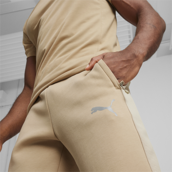 EVOSTRIPE Men's Sweatpants, Prairie Tan, large-ZAF