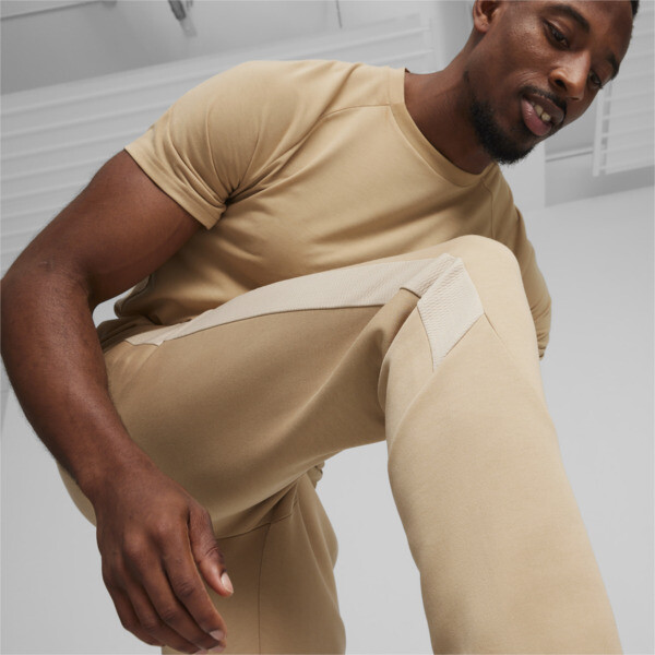 EVOSTRIPE Men's Sweatpants, Prairie Tan, large-ZAF