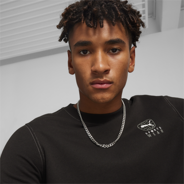 BETTER SPORTSWEAR Men's Sweatshirt, PUMA Black, large-ZAF