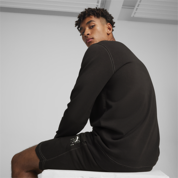 BETTER SPORTSWEAR Men's Sweatshirt, PUMA Black, large-ZAF