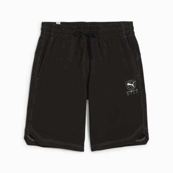 BETTER SPORTSWEAR Men's Shorts, PUMA Black, large-ZAF