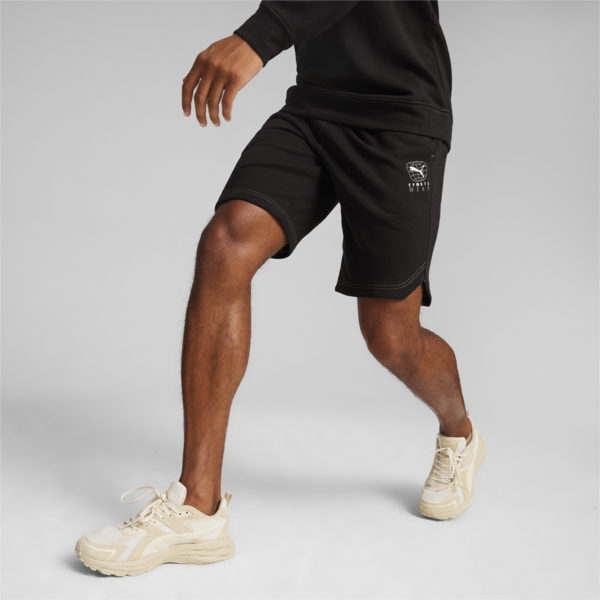BETTER SPORTSWEAR Men's Shorts, PUMA Black, large-ZAF