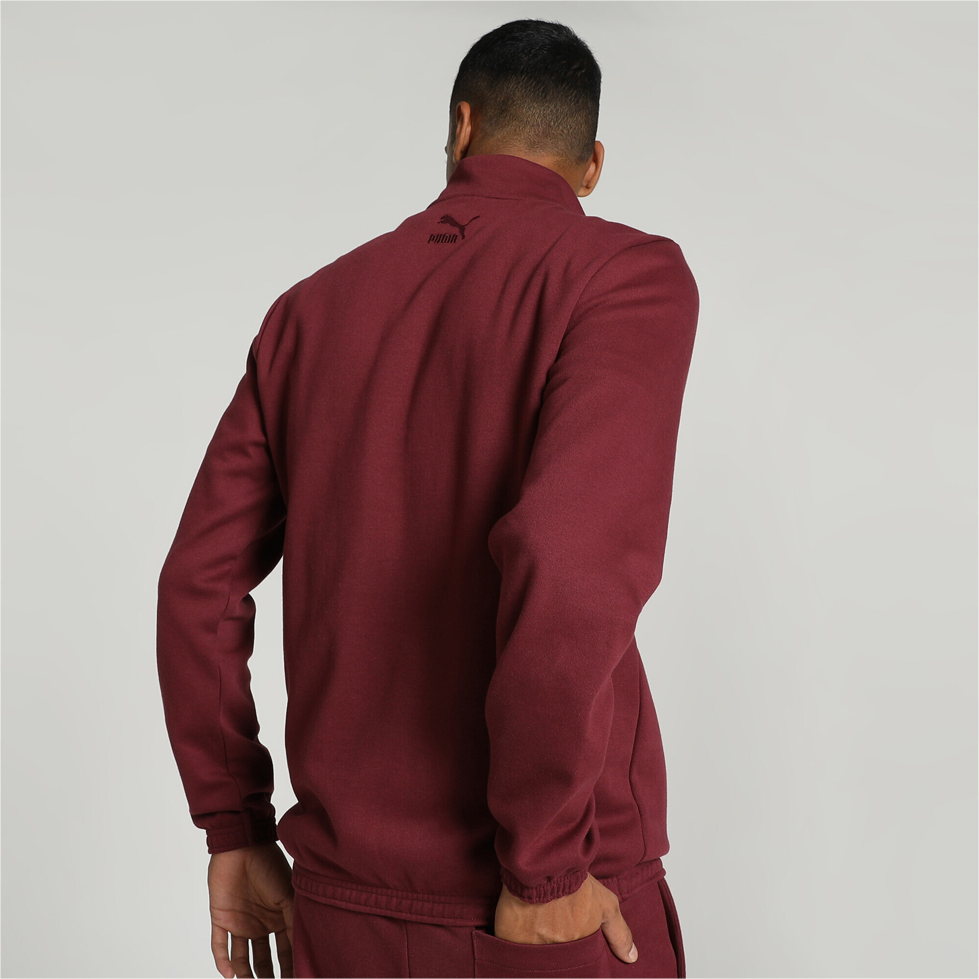 Men's PUMA X One8 Half Zip Jacket In 120 - Red, Size XL