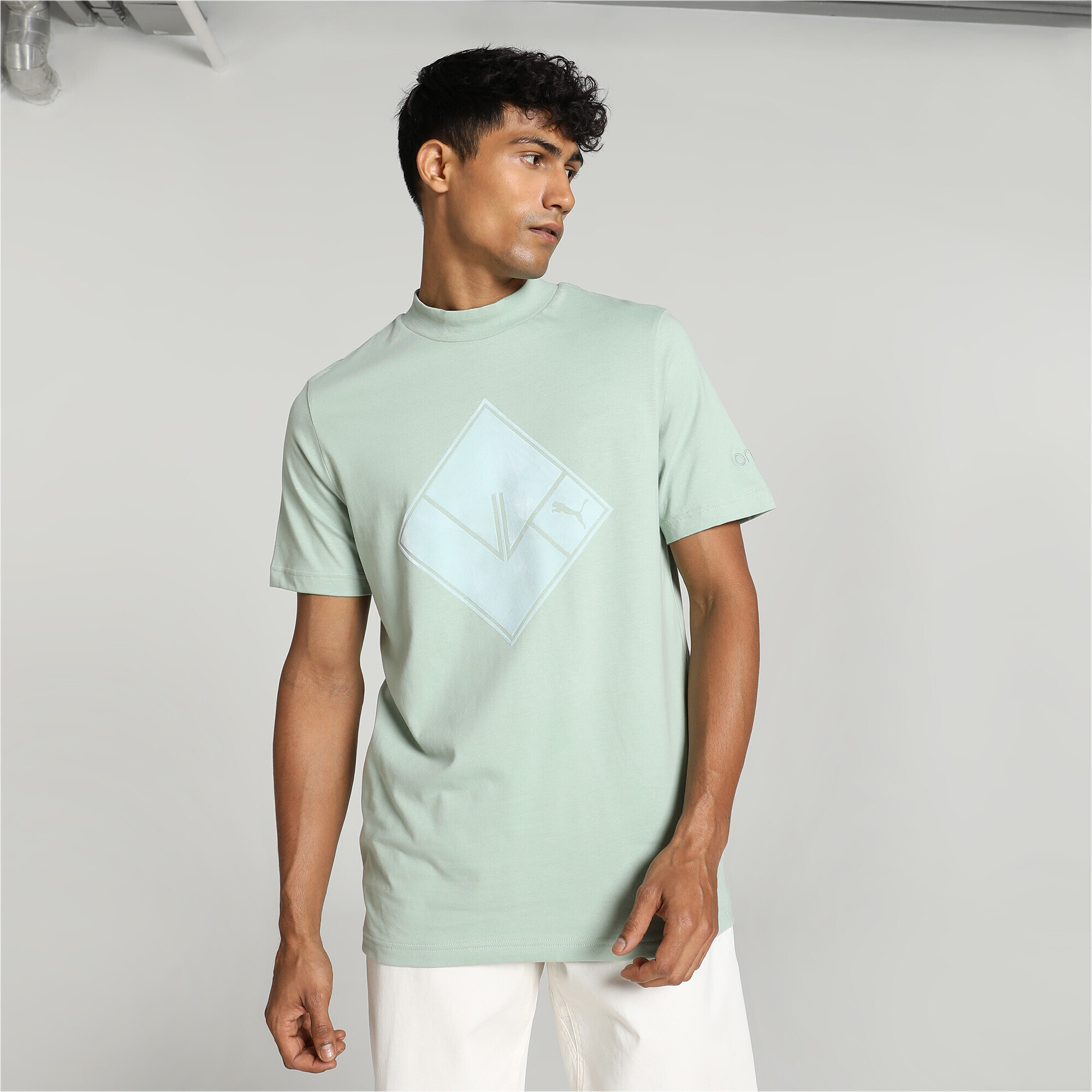 Men's PUMA X One8 Premium T-shirt In Green, Size XS