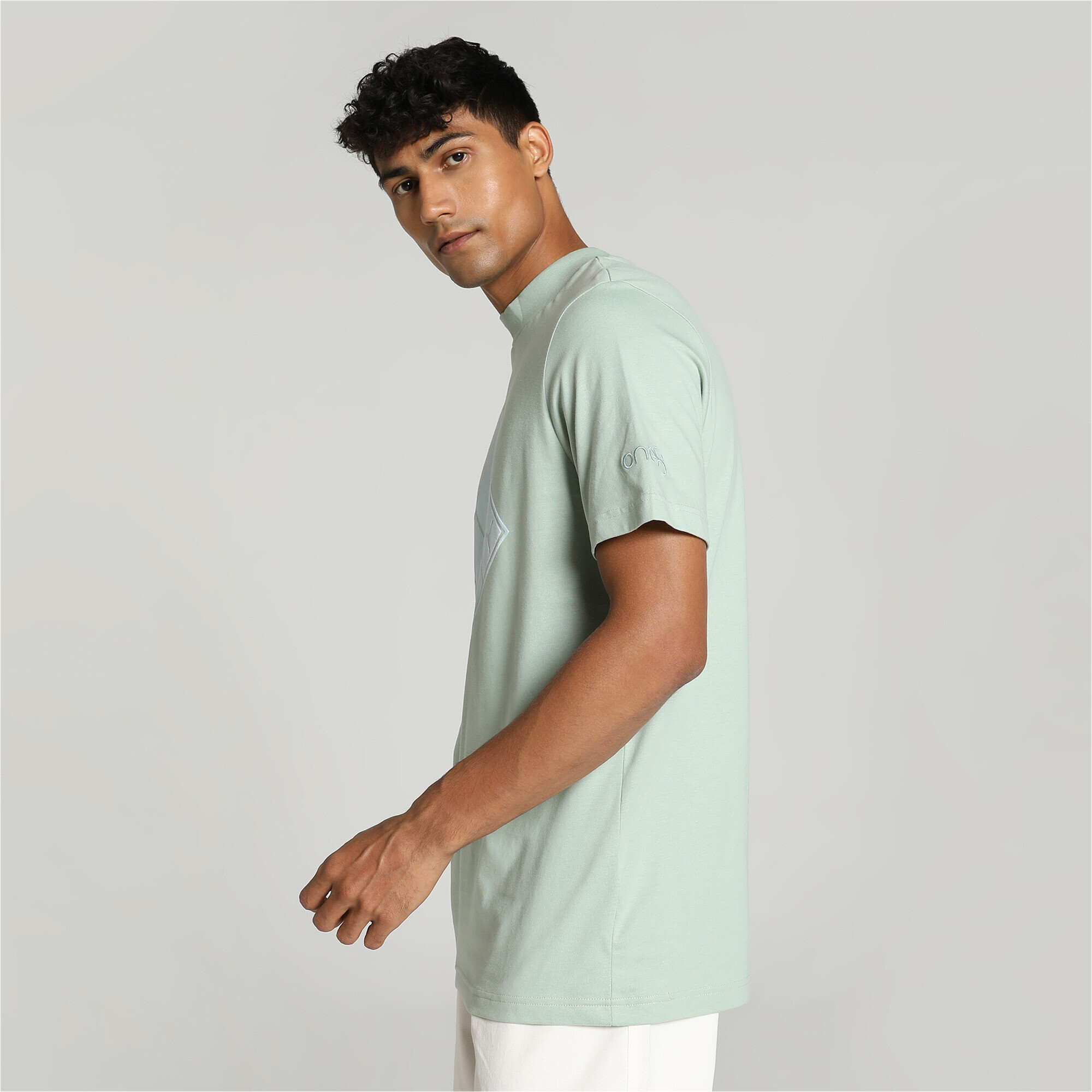 Men's PUMA X One8 Premium T-shirt In Green, Size XS