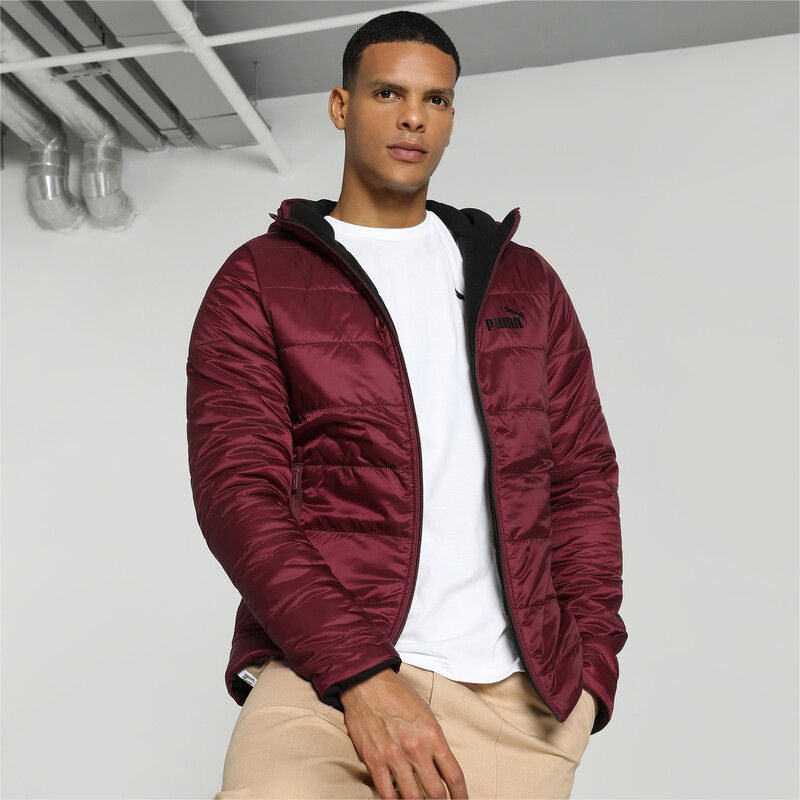 Men s PUMA Reversible Slim Fit Hooded Jacket in Red size M