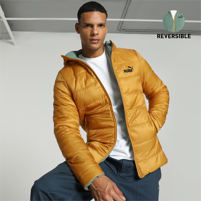 Men s PUMA Reversible Slim Fit Hooded Jacket in Amber size L PUMA Nirman Vihar New Delhi