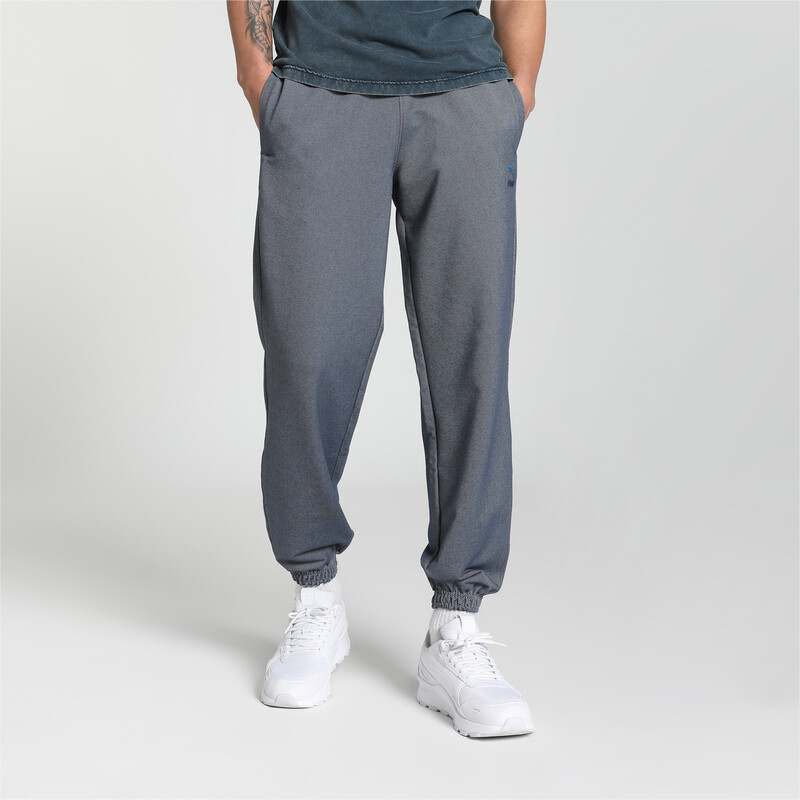 Mens puma grey joggers best sale