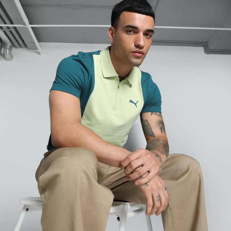 

Men's PUMA Elevated Colorblock Slim Fit Polo