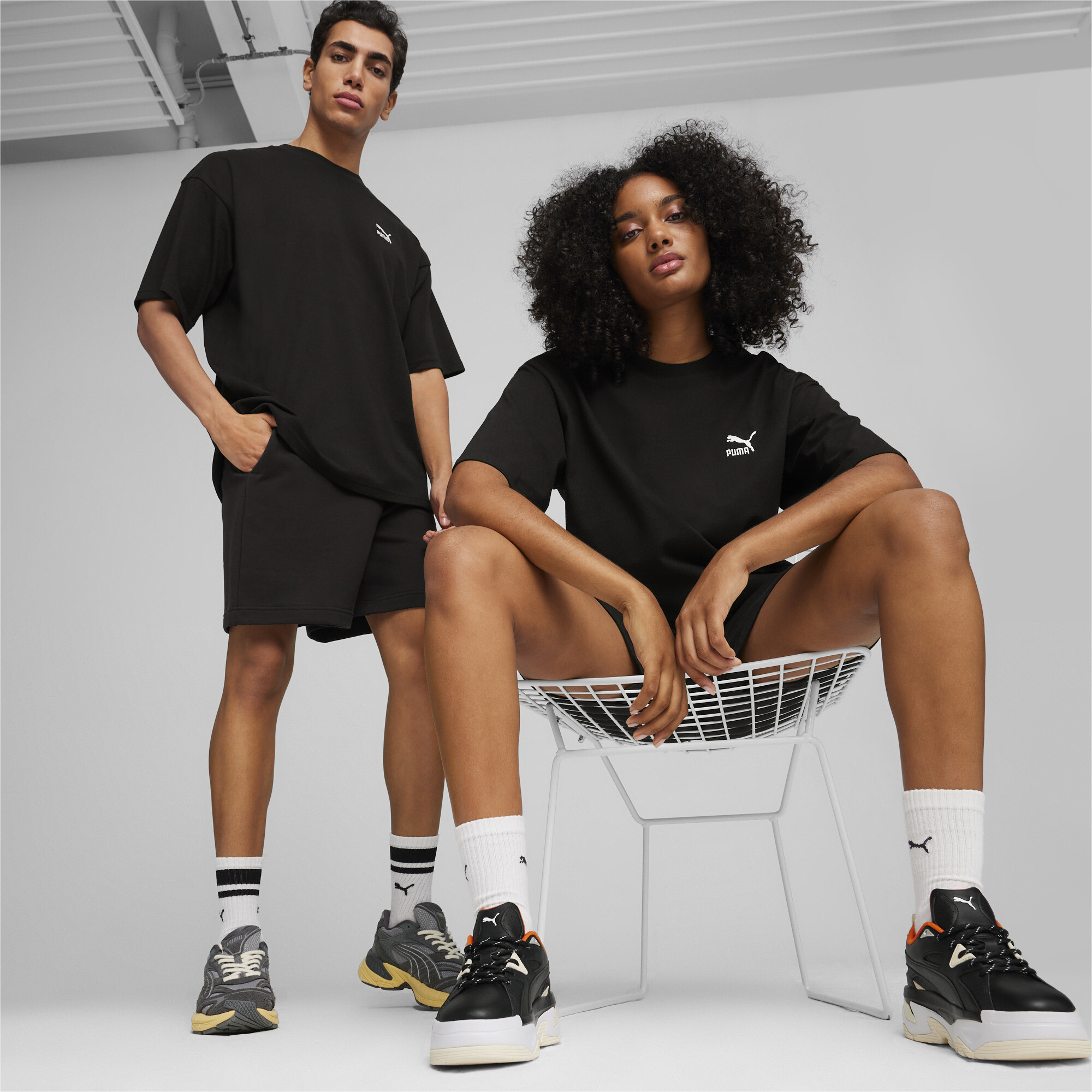 Puma BETTER CLASSICS T-Shirt | Mit Plain | Black | Größe: S