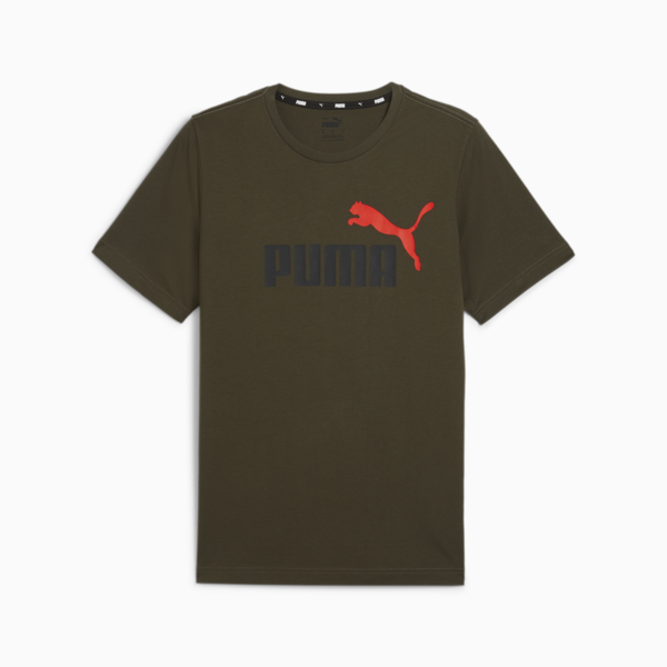 ESS+ Logo Men's Tee, Dark Olive, large-ZAF
