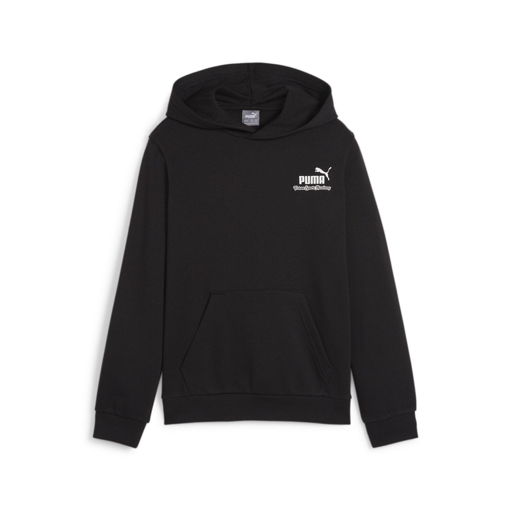PUMA ESS+ MID 90s Hoodie In Black, Size 11-12 Youth