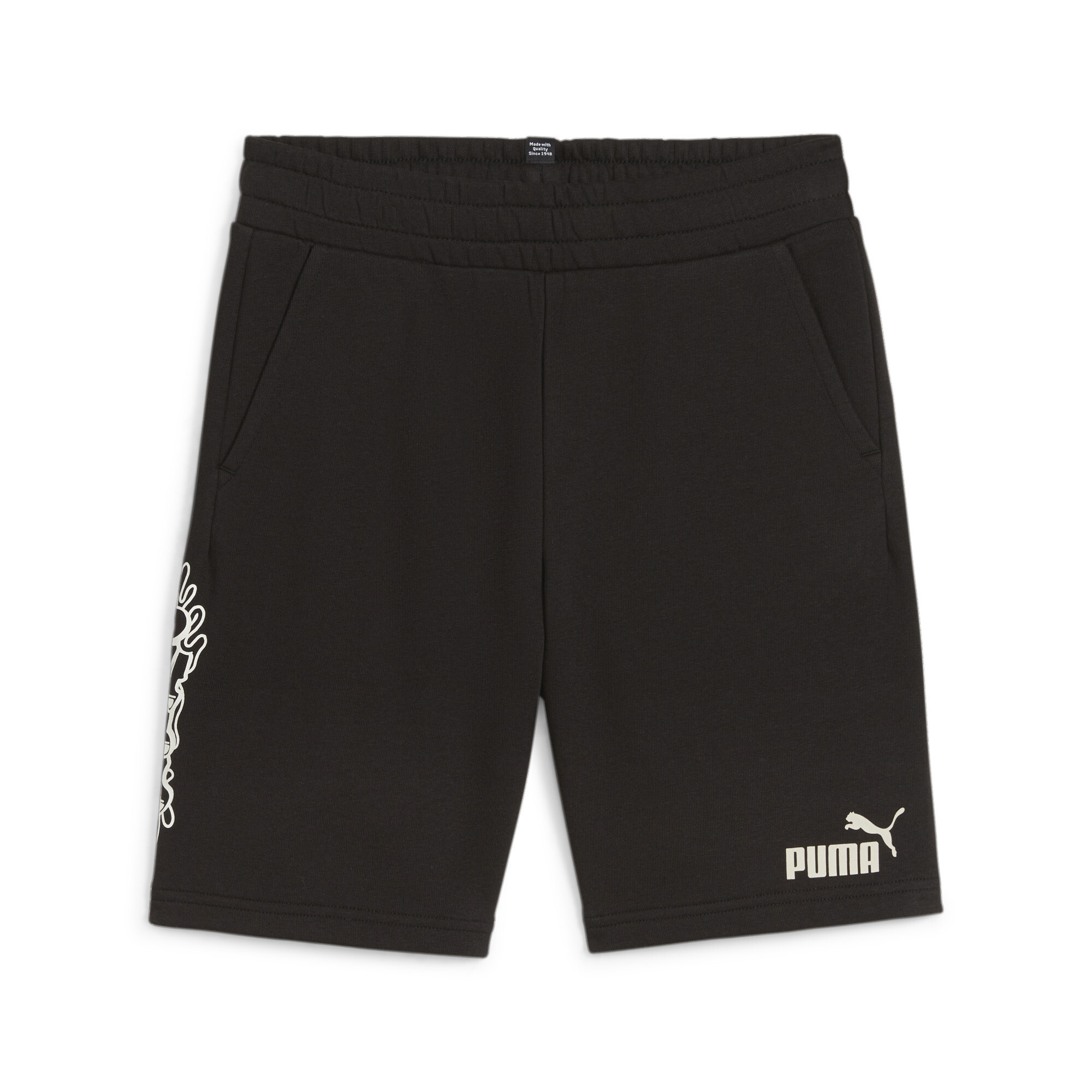 PUMA ESS+ Mid 90s Shorts In Black, Size 15-16 Youth