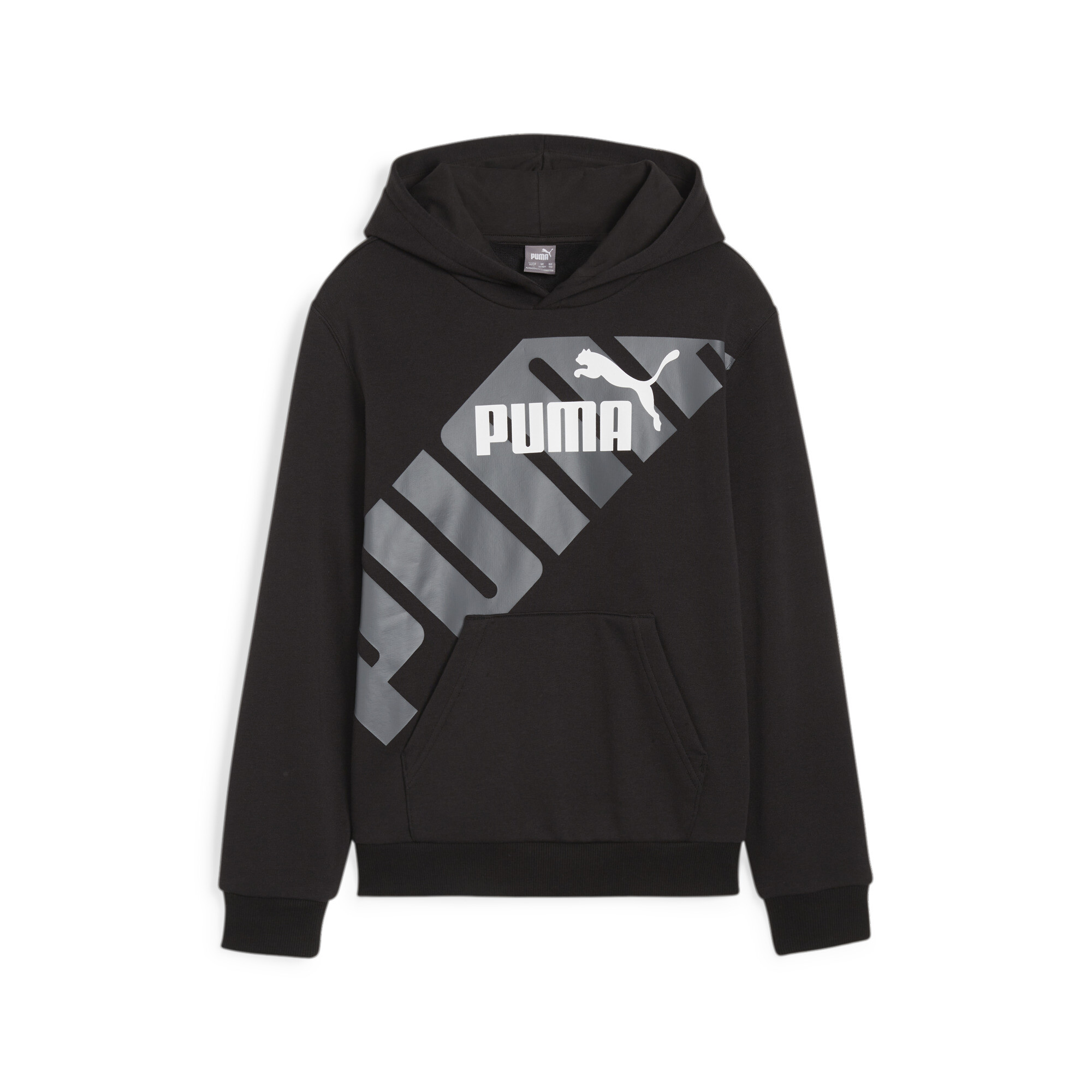 PUMA Power Pack Big Kids' Hoodie in Black, Size S