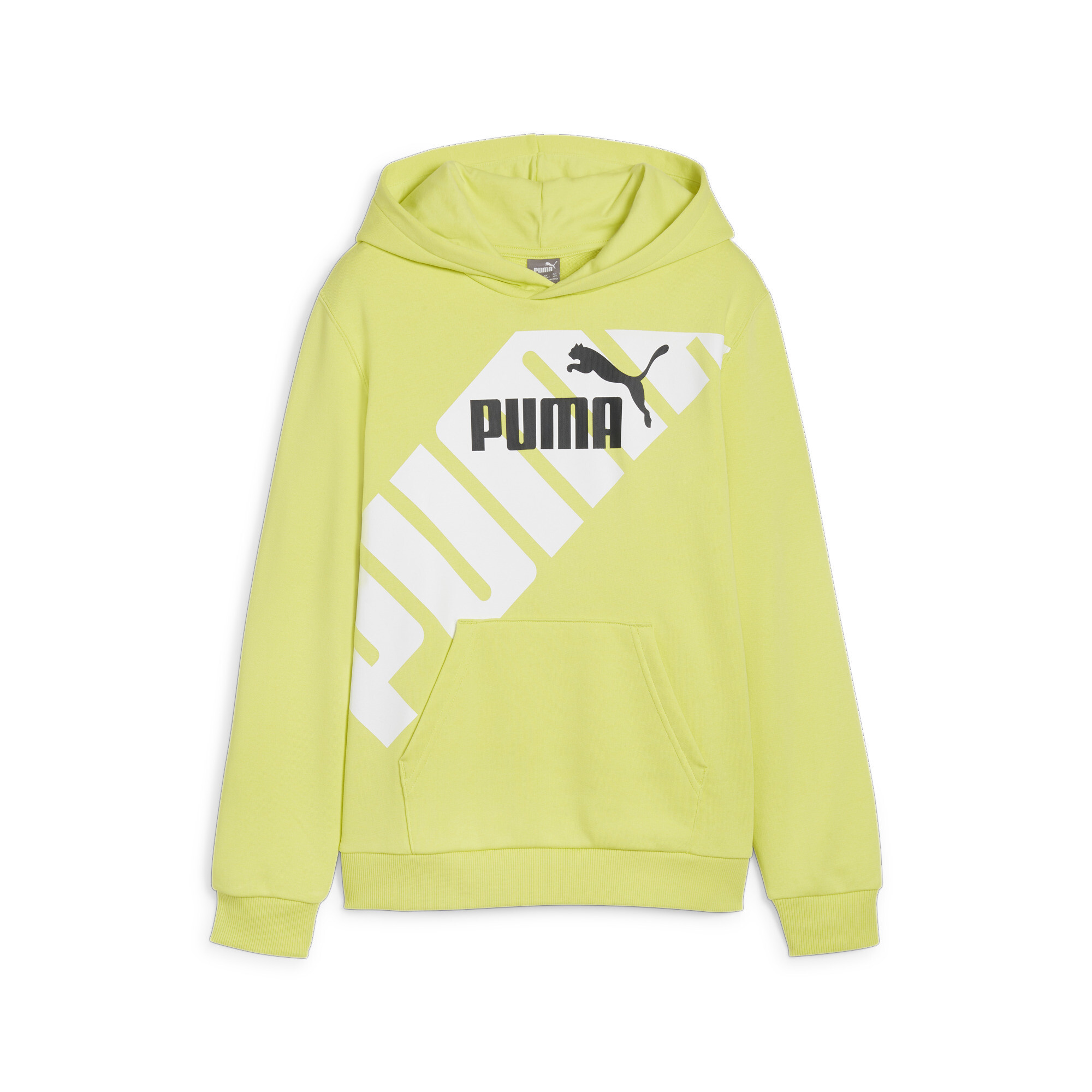 Men's Puma POWER Youth Graphic Hoodie, Green, Size 9-10Y, Age