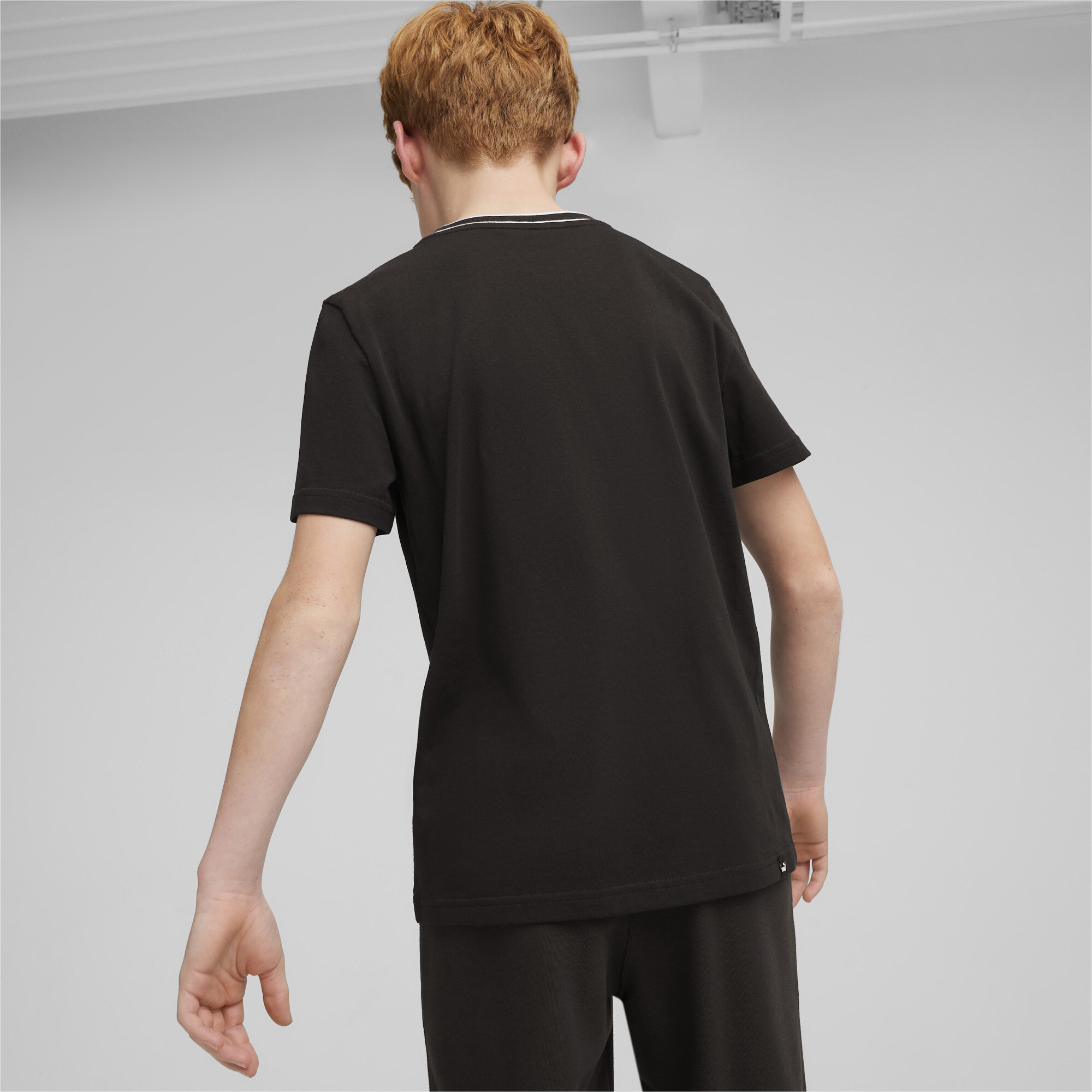 Men's Puma SQUAD Youth T-Shirt, Black, Size 7-8Y, Age