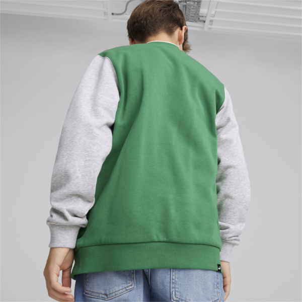 PUMA SQUAD Youth Bomber Jacket, Archive Green, large-ZAF