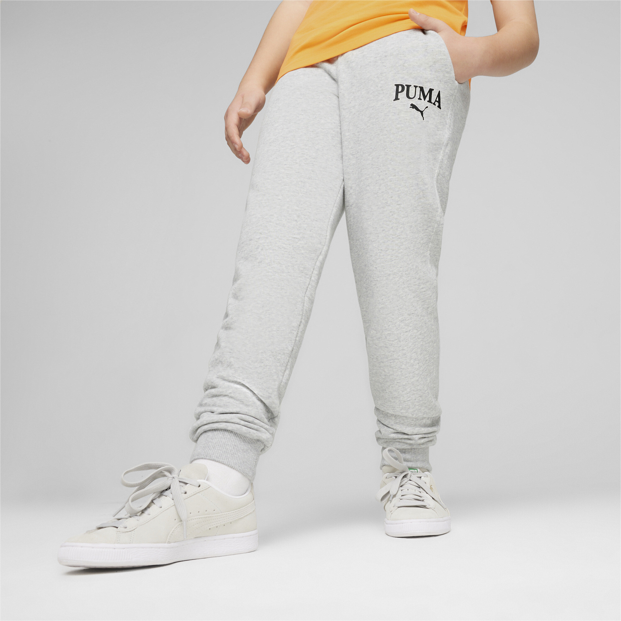 Men's Puma SQUAD Youth Sweatpants, Gray, Size 11-12Y, Age