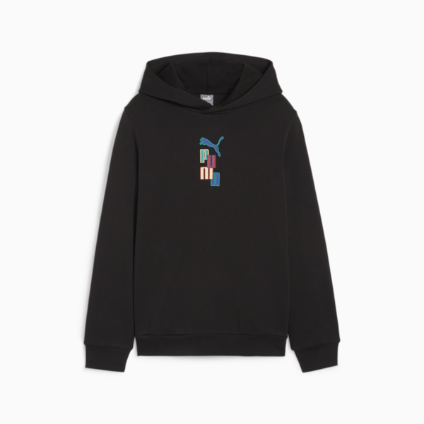READY SET BETTER Youth Training Hoodie, PUMA Black, large-ZAF