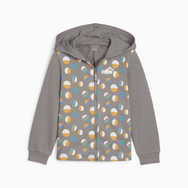 ESS+ SUMMER CAMP Kids' Full-zip Hoodie, Cast Iron, large-ZAF