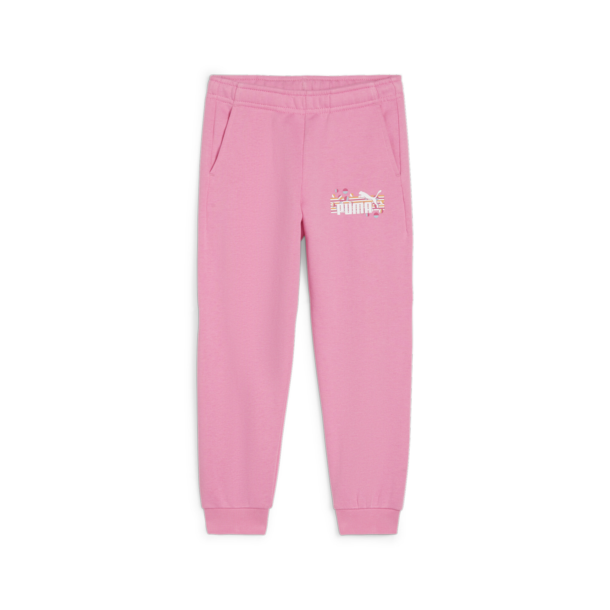 Puma ESS+ SUMMER CAMP Kids' Sweatpants, Pink, Size 4-5Y, Age
